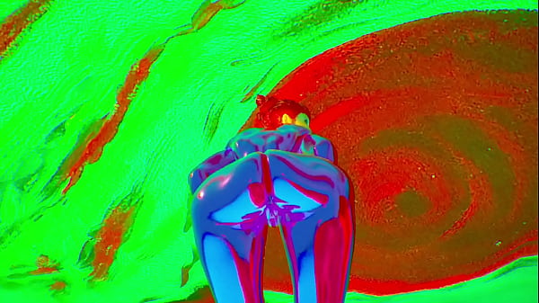 Animazione 3D realistica - Bambola Sex Bot cromata viola - Concentrati sul culo - Fisica realistica - Spogliarello - RTX 60 FPS - Culo grosso - Animazioni 3D - CTS: RS