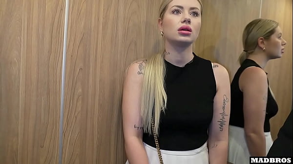 A Good French Blonde Stuck And Fucked In An Elevator And EVEN In A Parking Lot In Anal !!!