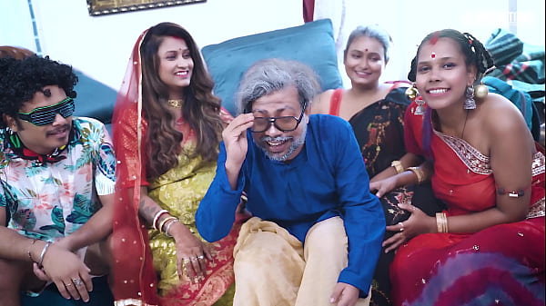 Desi Tharki step father arranged a marriage with Bohrani, made her pregnant, then expelled step daughter'_s step mother and Fuck her.